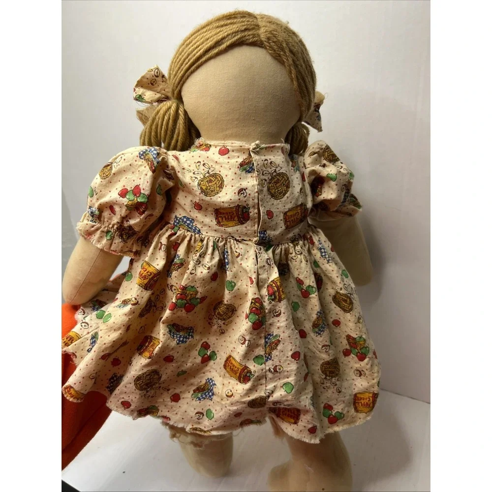 VTG Handmade Doll Rag Doll‎ Cloth Doll 18